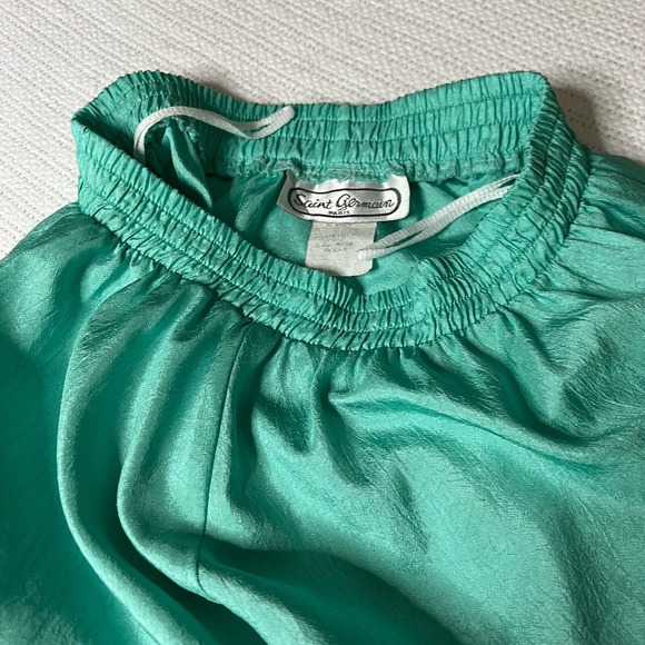 Vintage Saint Germain Paris Women's Broomstick Midi Skirt Pockets Size Medium - Picture 9 of 11